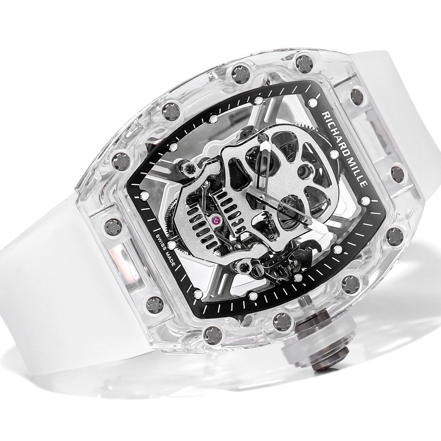 Richard Mille RM 052 Skull ToRichard Mille RM Style Automatic Watch, Rubber Strapurbillon Watch