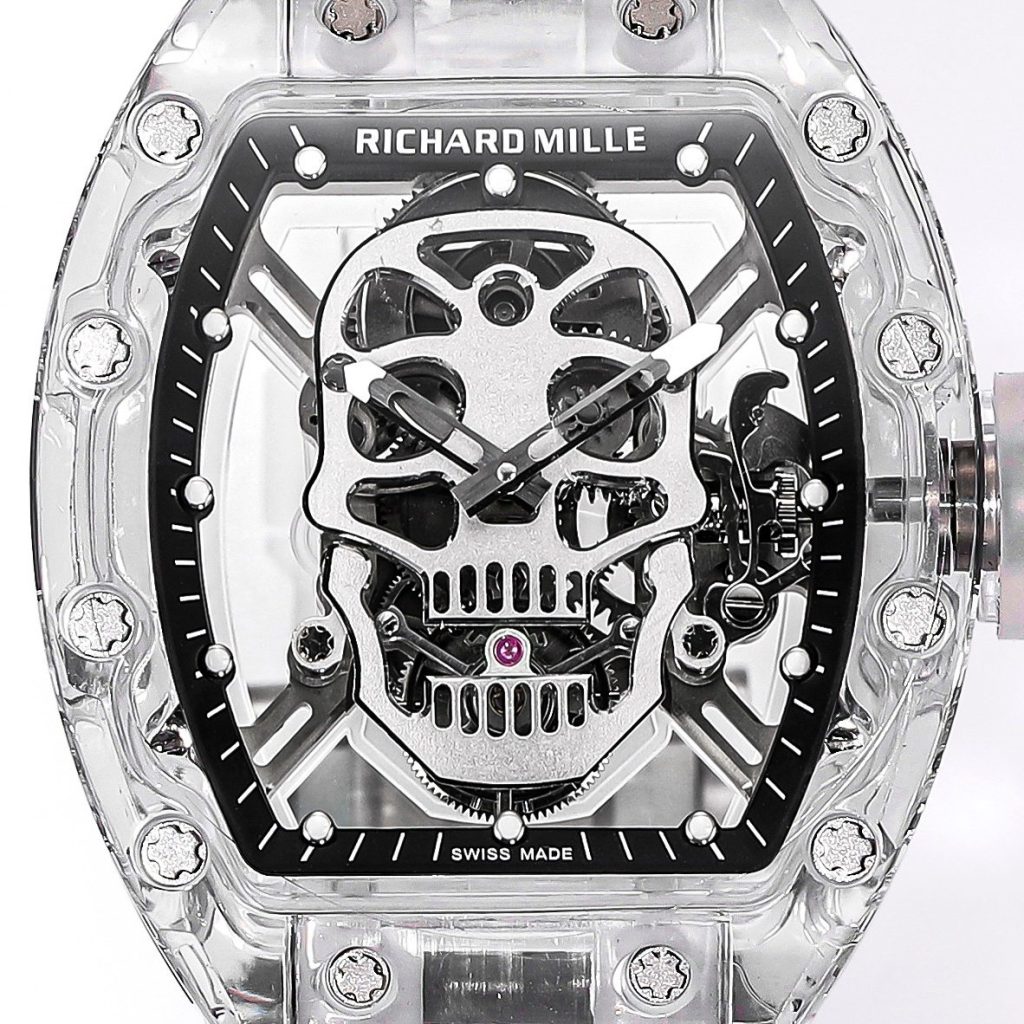 Richard Mille RM 052 Skull ToRichard Mille RM Style Automatic Watch, Rubber Strapurbillon Watch