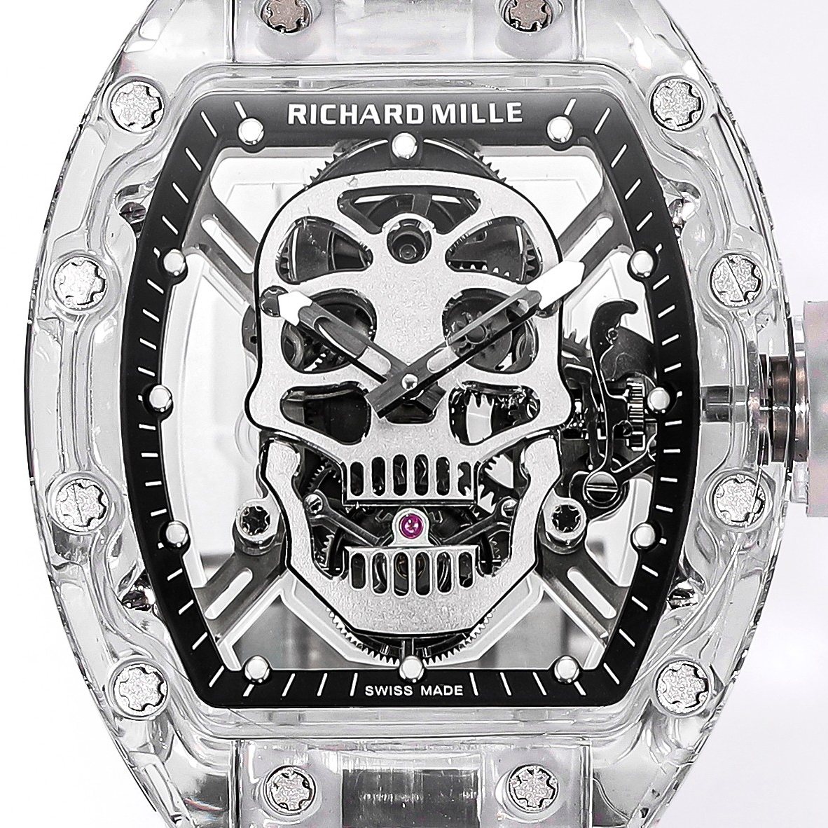 Richard Mille RM 052 Skull ToRichard Mille RM Style Automatic Watch, Rubber Strapurbillon Watch