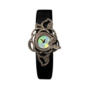 Chanel Jewelry Quartz Watch, Mother-of-Pearl Dial Silk Strap