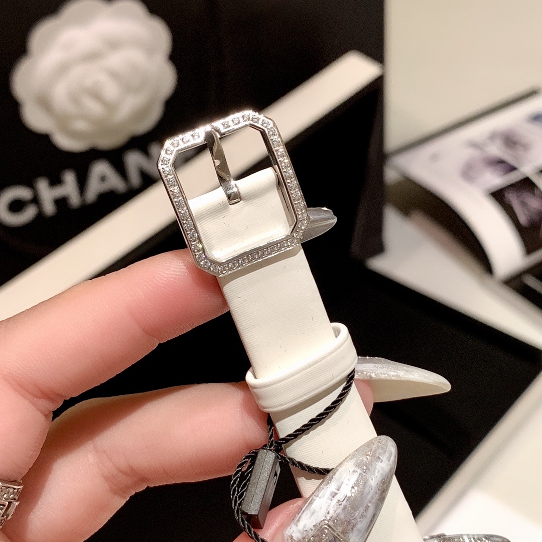 Chanel Premiere Style Tourbillon Watch, Mother-of-Pearl Skeleton Dial Diamond Set Octagonal Case