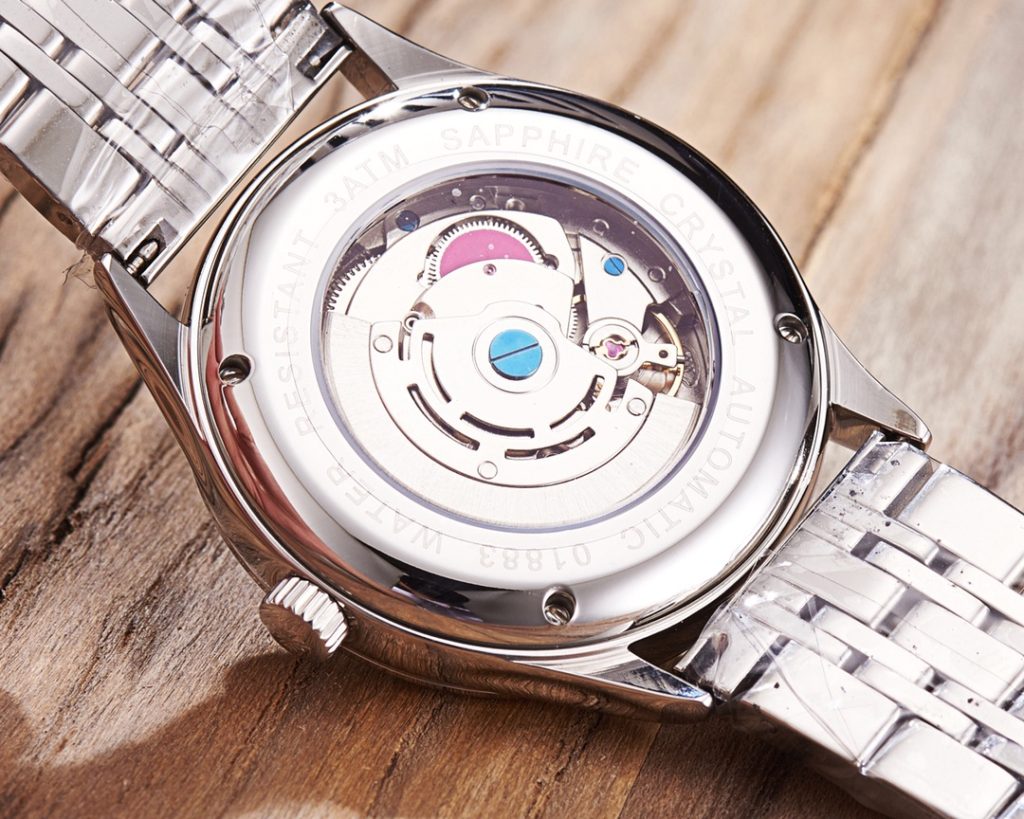 Patek Philippe Automatic Watch with Two-Tone Bracelet and Blue Dial