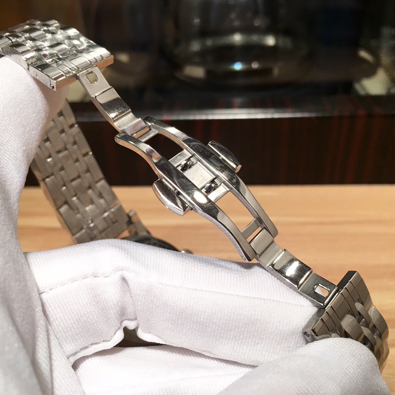Patek Philippe Complication-Style Watch with Skeleton Dial and Metal Bracelet