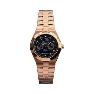 Vacheron Constantin-Style Automatic Watch with Rose-Gold Two-Tone Bracelet