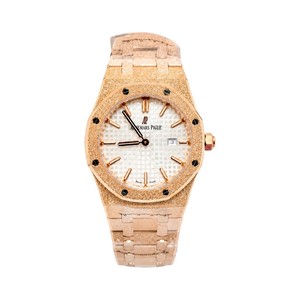 Audemars Piguet Royal Oak-Style Watch with Grande Tapisserie Dial
