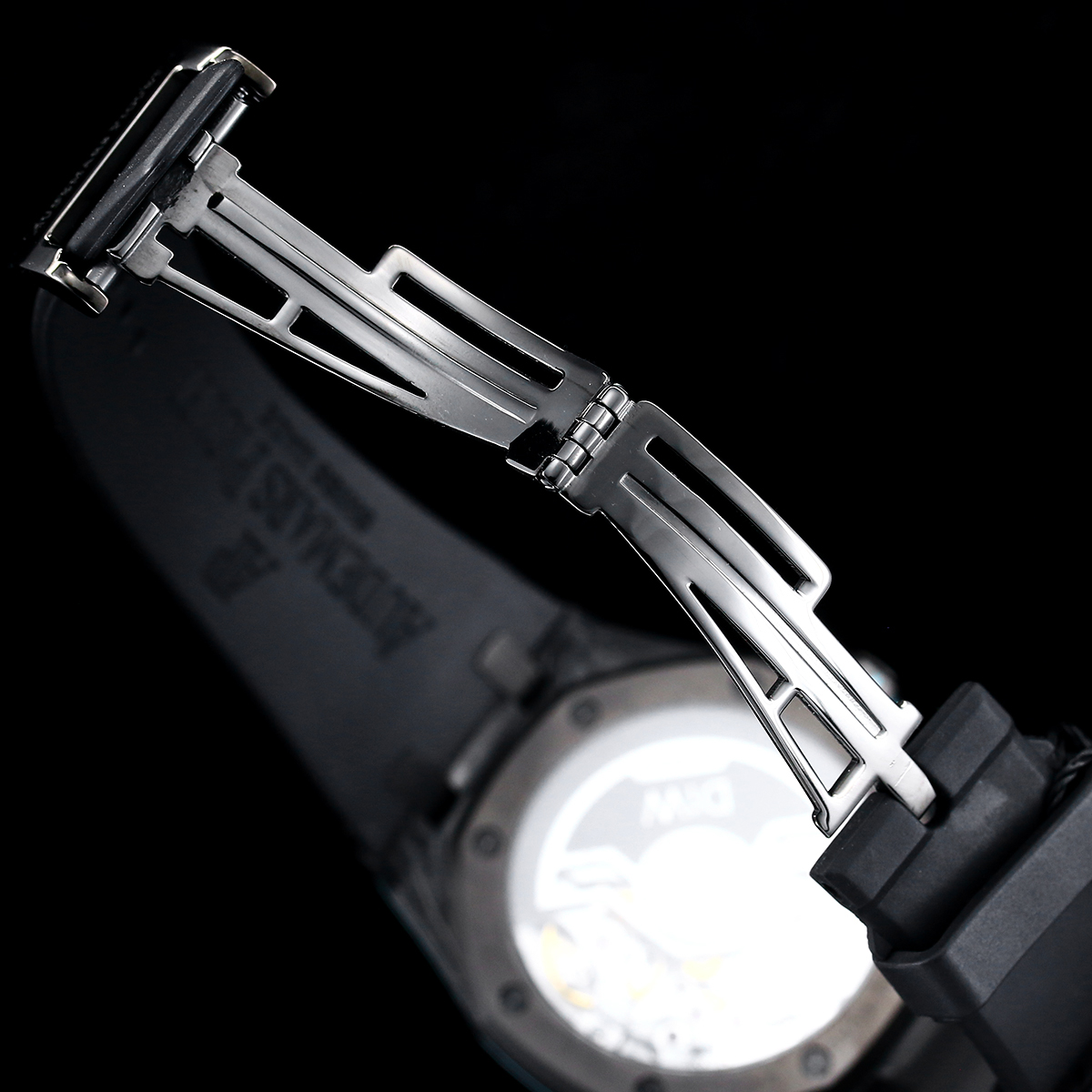Audemars Piguet Royal Oak-Style Carbon Composite Watch with Marbled Dial