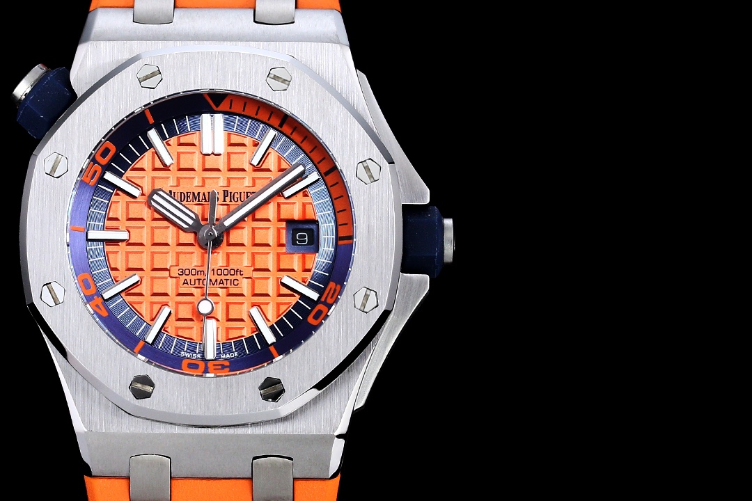 Audemars Piguet Royal Oak Offshore-Style Watch with Orange Dial