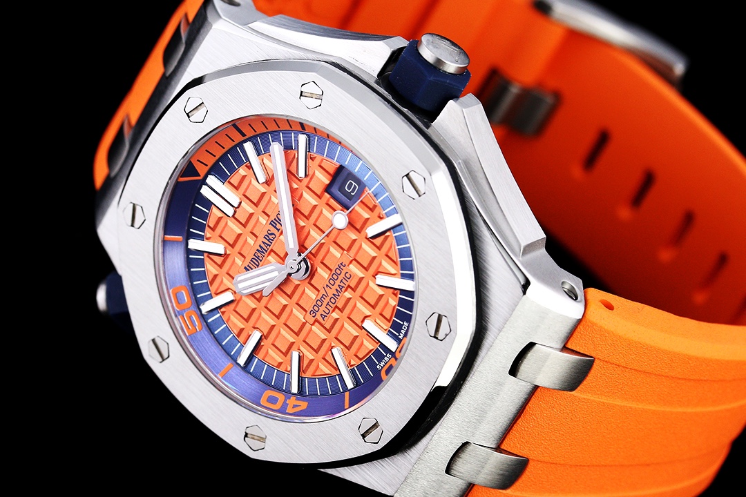 Audemars Piguet Royal Oak Offshore-Style Watch with Orange Dial