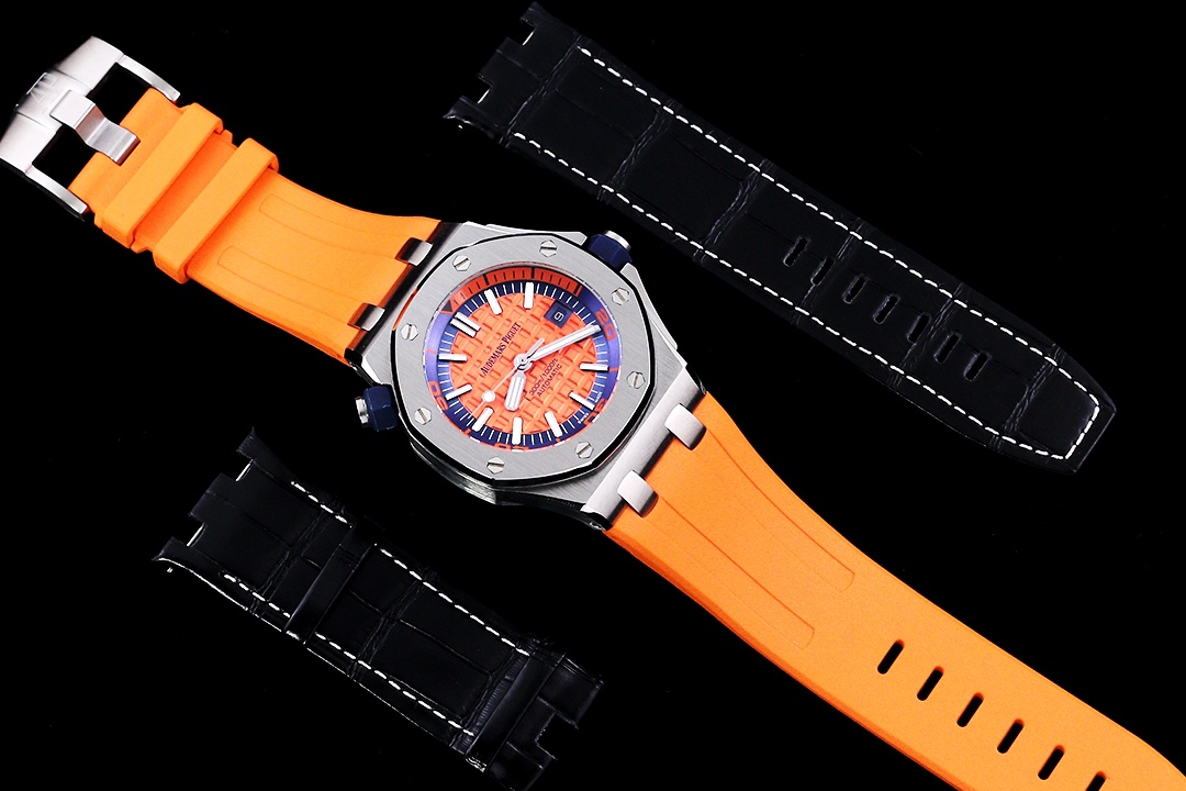 Audemars Piguet Royal Oak Offshore-Style Watch with Orange Dial