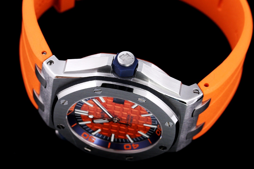 Audemars Piguet Royal Oak Offshore-Style Watch with Orange Dial