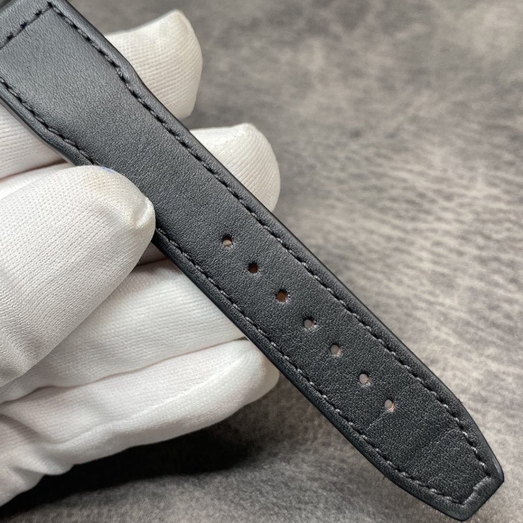 IWC Mark XVI Pilot-Style Watch with Black Dial and Leather Strap