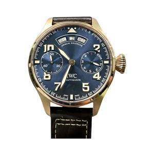 IWC Portugieser-Style Annual Calendar Watch with Blue Dial
