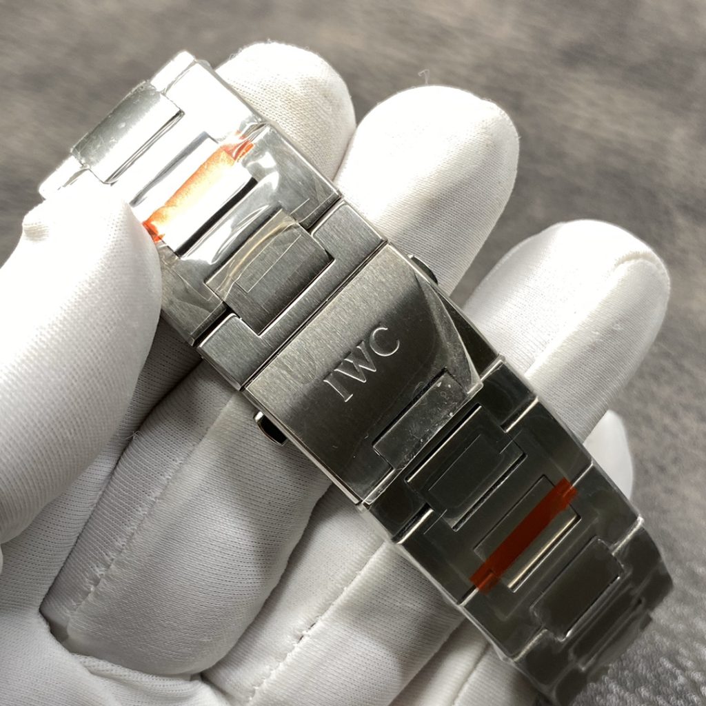 IWC Aquatimer-Style Watch with Blue Dial and Metal Bracelet