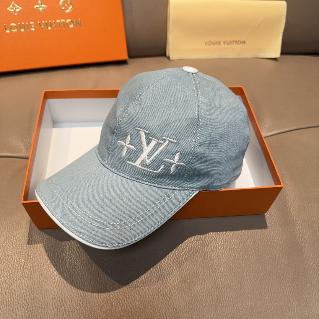Louis Vuitton Hat Canvas Baseball Cap Structured 6-Panel