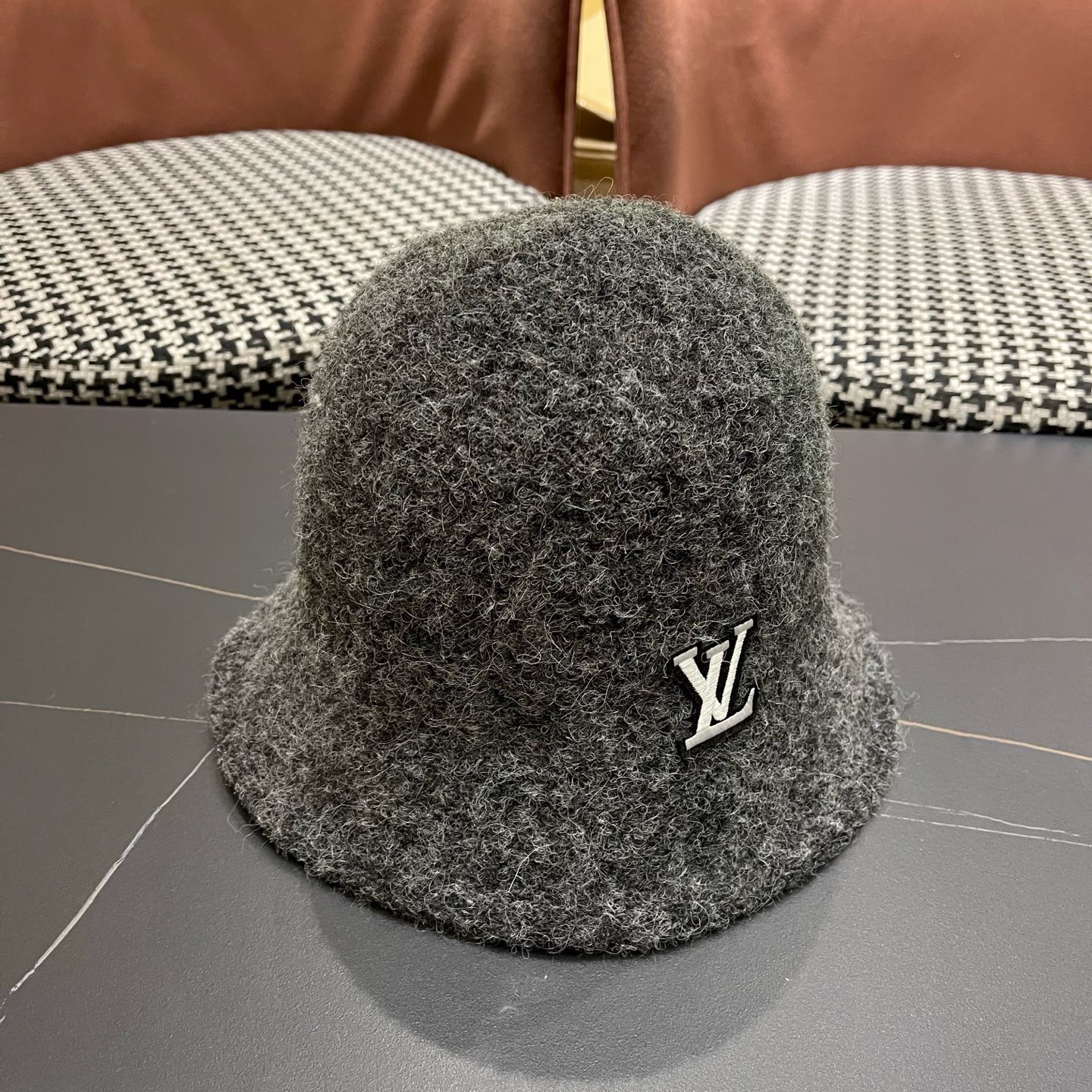 Louis Vuitton Hat Wool Blend Bucket Hat Soft Unstructured