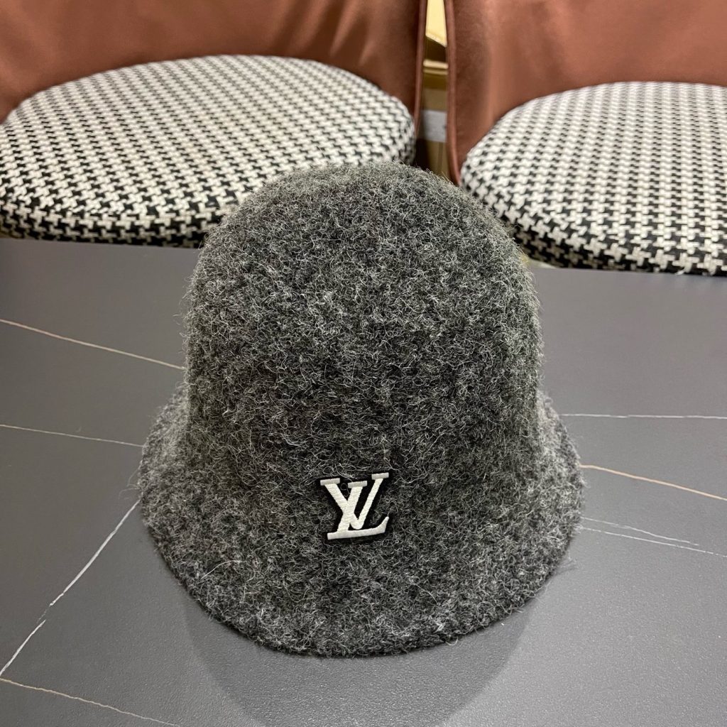 Louis Vuitton Hat Wool Blend Bucket Hat Soft Unstructured