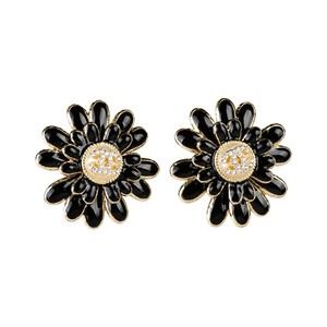 CHANEL Earrings Flower Stud