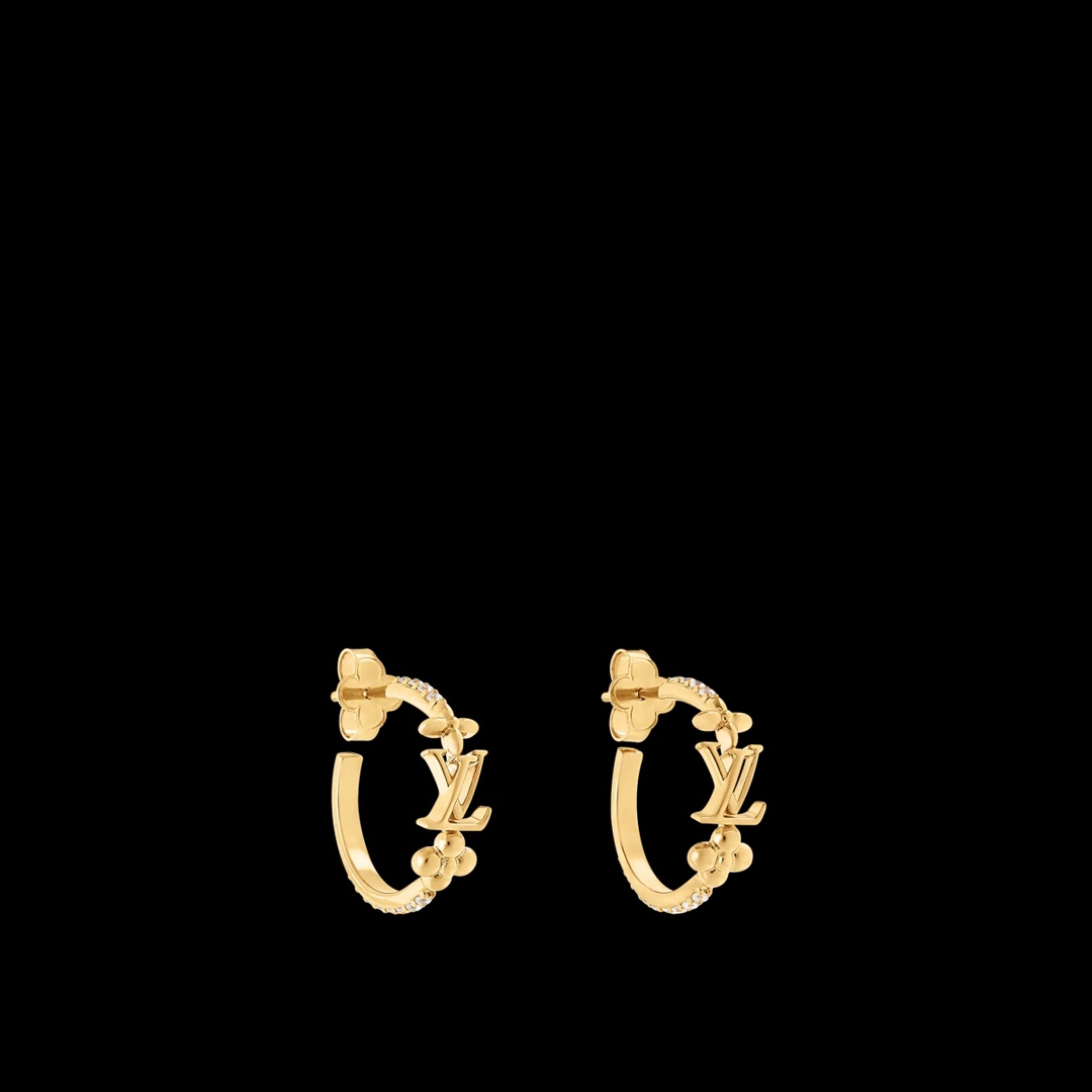 Louis Vuitton Earrings Brass
