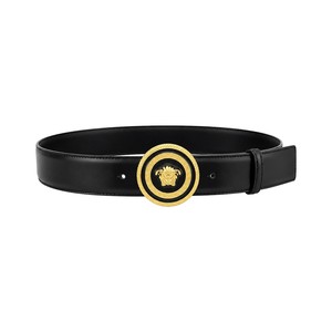 Versace Belt Leather, Metal Medusa Buckle Belt Strap