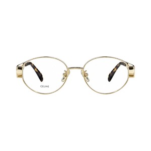 Celine Sunglasses Metal, Acetate Oval metal frame with tortoiseshell temple tips and C-logo hinge